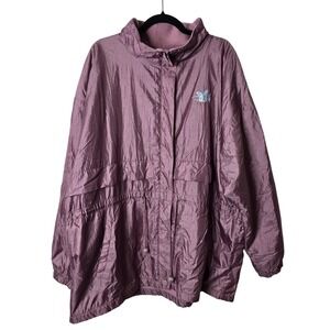 Vintage‎ Stonybrook Butterfly Embroidered Lavender Purple Lightweight Jacket